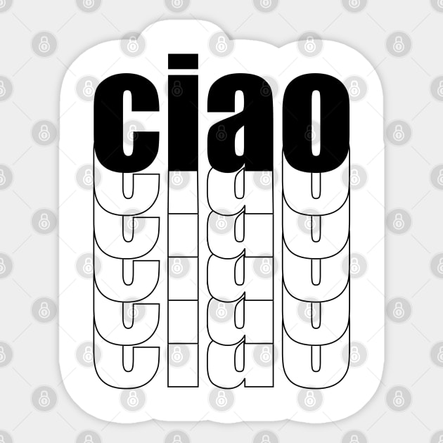 Ciao Sticker by TravelGiftDesign